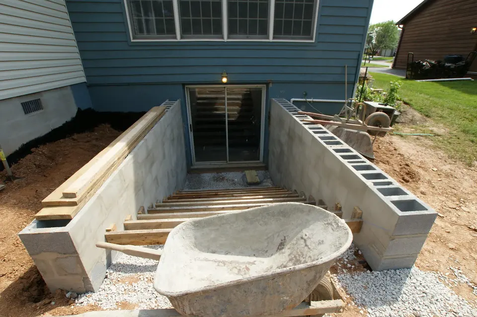 Concrete foundation preparation